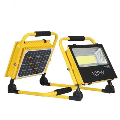 100W Solar 120 LED genopladeligt arbejdslys