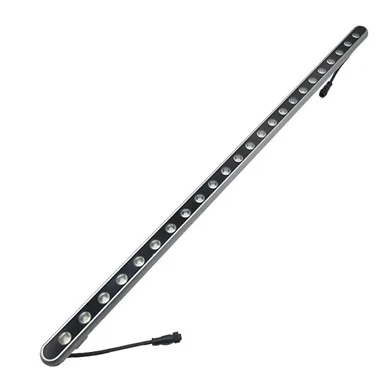 39" Sammenkædbar vandafvisende slank aluminium LED RGB farveskiftende vægskivestang
