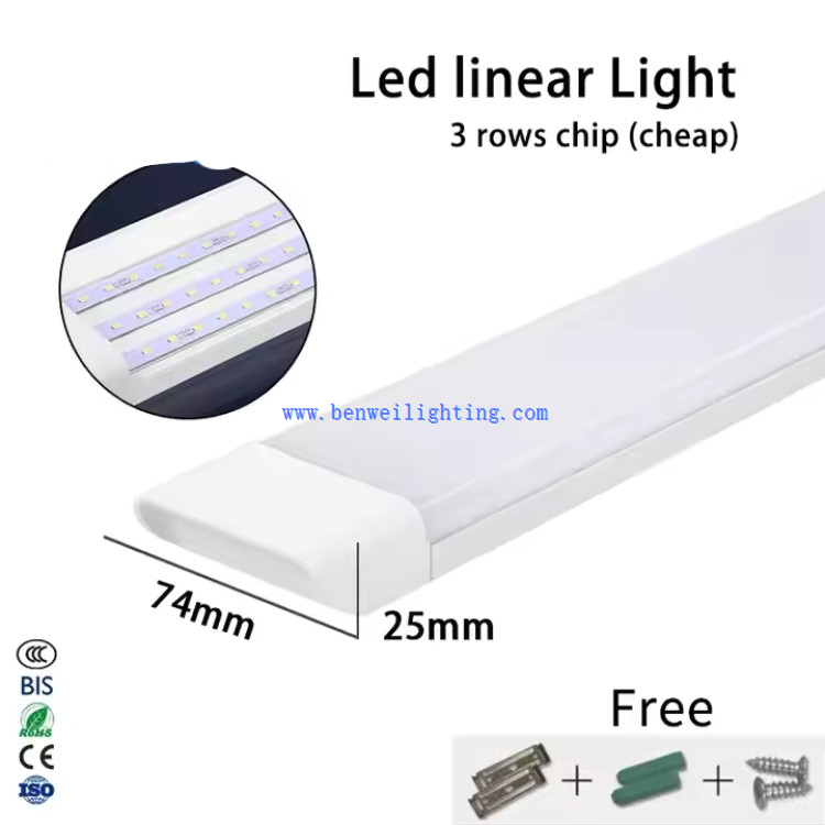 110-277V 12W 3100K Led Batten Light