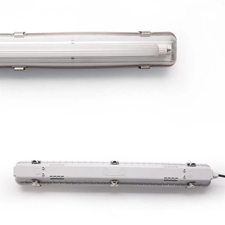 LED Tri Proof Light Waterproof Light With Double LED Tube