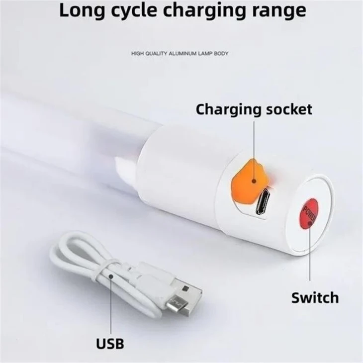Portable Rechargeable Rgb Led Tube Light factory